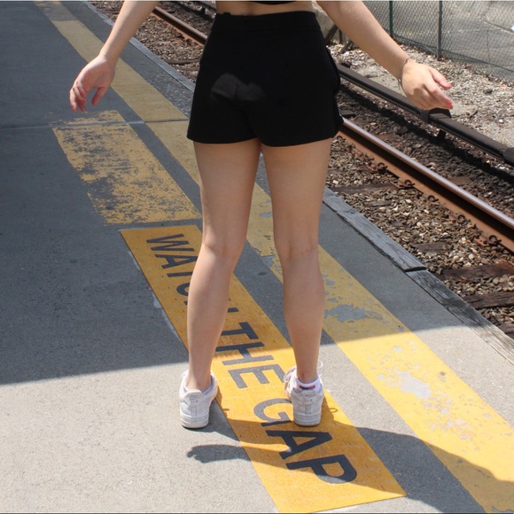 Hand painted AQUA shorts - Picture 3 of 5